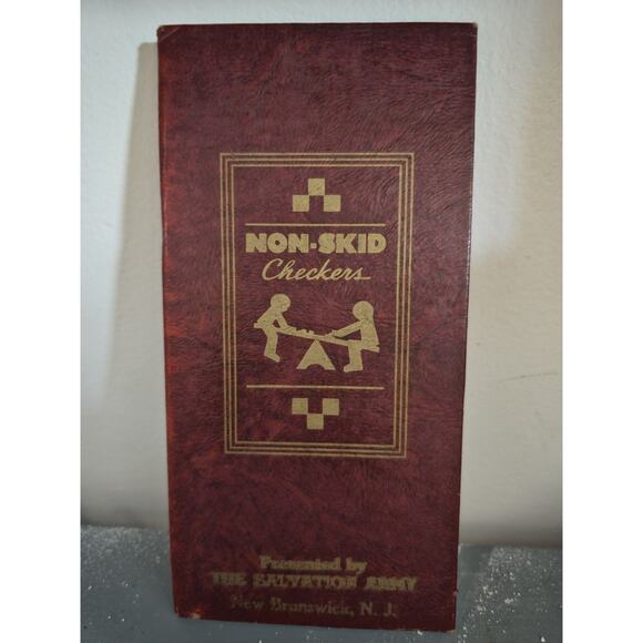 Vintage Non-Skid Checkers Board by The Salvation Army - New Brunswick, NJ - Picture 1 of 4